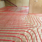 Heat Floor Instalation. Repair and building tecnology.